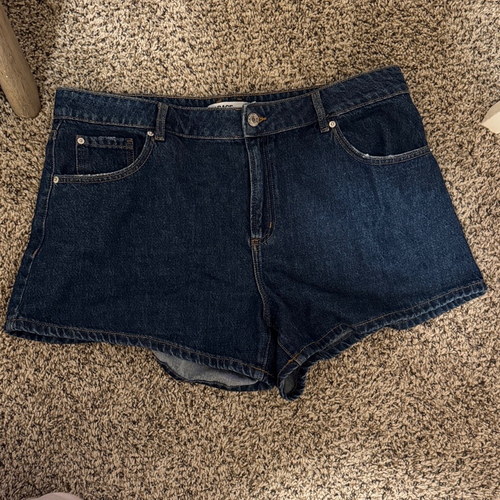 Garage Dark Blue Jean Shorts